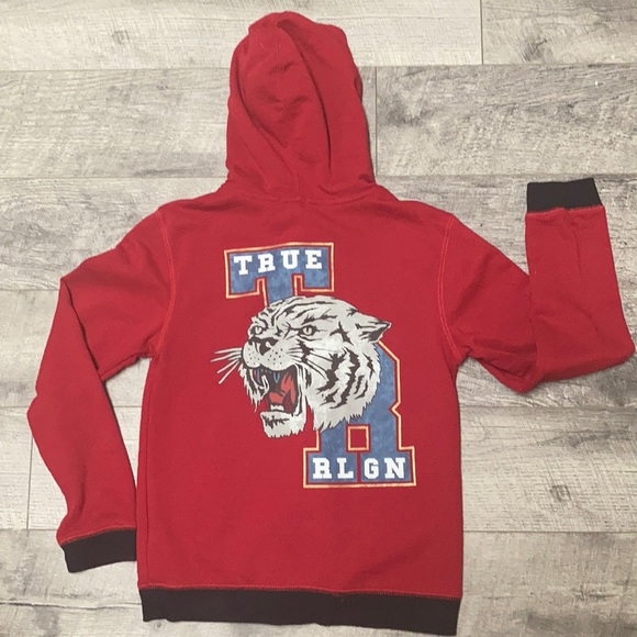 White Tiger True Religion Zip Up Hoodie 